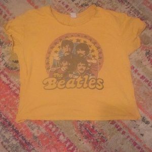 Mustard Beatles shirt